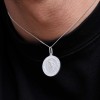 Silver 21mm x 29mm St Christopher Gents Pendant
