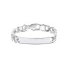 Silver Bar Curb Bracelet