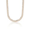 Silver Yellow Gold Plated 18' 9.3mm Curb Chain Necklace