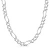Sterling Silver 180 Diamond Cut Figaro Chain