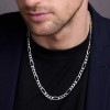 Sterling Silver 180 Diamond Cut Figaro Chain