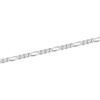 Silver 5.5mm Figaro Chain Bracelet