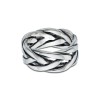 Sterling Silver Gents Pleated Ring 2