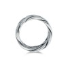 Sterling Silver Gents Pleated Ring 3