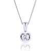 18ct White Gold Brilliant Cut 0.30ct Diamond Pendant