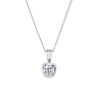18ct White Gold Brilliant Cut 0.50ct Diamond Pendant