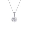 18ct White Gold Brilliant Cut 0.75ct Diamond Pendant