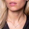 18ct White Gold 0.41ct Mix Cut Pendant