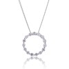 18ct White Gold Brilliant Cut 0.40ct Diamond Circle Pendant