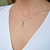 18ct White Gold Brilliant Cut 0.75ct Diamond Drop Pendant