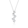 18ct White Gold Princess Cut Diamond 0.80ct Pendant