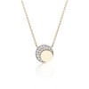 18ct Yellow Gold Diamond 0.07ct Disk Pendant