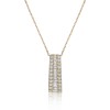 18ct Yellow Gold Brilliant and Baguette Cut 0.75ct Diamond Pendant