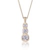 18ct Yellow Gold Brilliant Cut 0.50ct Diamond Drop Pendant