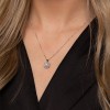 9ct White Gold Brilliant Cut 0.25ct Diamond Cluster Pendant