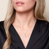 9ct White Gold Brilliant Cut Diamond 0.44ct Pave Star Necklace