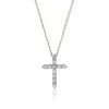 9ct Yellow Gold Brilliant Cut 0.25ct Diamond Cross Pendant