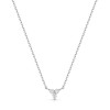 9ct White Gold Round Brilliant 0.10ct Diamond Pendant