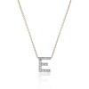 9ct Yellow Gold 0.06ct Diamond 'E' Letter Pendant
