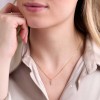 9ct Yellow Gold Round Brilliant 0.05ct Diamond Initial E Pendant