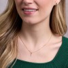9ct Yellow Gold Round Brilliant 0.05ct Diamond Initial J Pendant