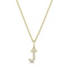 9ct Yellow Gold Round Brilliant 0.05ct Diamond Initial J Pendant