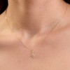 9ct Yellow Gold Round Brilliant 0.08ct Diamond Initial M Pendant