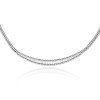 18ct White Gold Baguette & Round Brilliant 9.45ct Graduated Diamond Necklace