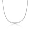 18ct White Gold Baguette & Round Brilliant 9.45ct Graduated Diamond Necklace
