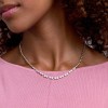18ct White Gold Round Brilliant 2.15ct Diamond Illusion Style Cluster Necklet