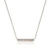 9ct Yellow Gold Brilliant Cut Bar 0.05ct Diamond Necklet