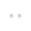 18ct White Gold Brilliant Cut 0.25ct Diamond Stud Earrings