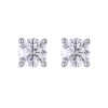 18ct White Gold Brilliant Cut 1.00ct Diamond Stud Earrings