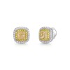 18ct White Gold 2.00ct Yellow Diamond Earrings