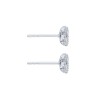 18ct White Gold Brilliant Cut 0.50ct Diamond Cluster Earrings