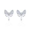 9ct White Gold Brilliant Cut 0.65ct Diamond Butterfly Earrings