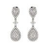 18ct White Gold 2.00ct Diamond Pear Drop Earrings