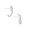18ct White Gold Brilliant 1.45ct Diamond Hoop Earrings