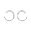 18ct White Gold Brilliant 1.45ct Diamond Hoop Earrings