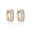 18ct Yellow Gold Baguette Cut 0.93ct Diamond Earrings