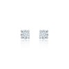 18ct Yellow Gold 0.75ct Round Brilliant 4 Claw Diamond Solitaire Earrings