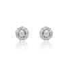 9ct White Gold Brilliant Cut 0.25ct Diamond Cluster Stud Earrings