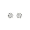 9ct White Gold Brilliant Cut 0.30ct Diamond Cluster Stud Earrings
