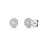 9ct White Gold Round Brilliant 0.33ct Diamond Illusion Style Earrings