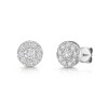 9ct White Gold Round Brilliant 0.70ct Diamond Illusion Style Earrings