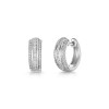 18ct White Gold Round Brilliant 0.40ct Diamond Hoop Earrings