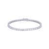 18ct White Gold Baguette Cut 3.00ct Diamond Bracelet