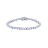 18ct White Gold Brilliant Cut 4.00ct Diamond Tennis Bracelet