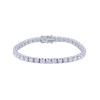 18ct White Gold Brilliant Cut 5.00ct Diamond Tennis Bracelet