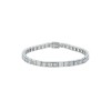 18ct White Gold Baguette Cut 7.25ct Diamond Bracelet